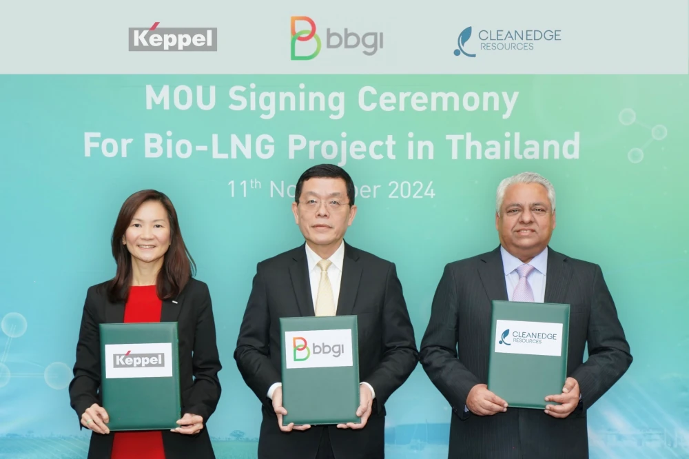 BBGI, Keppel และ CleanEdge จับมือเป็นพันธมิตรระดับภูมิภาค  ร่วมพัฒนาธุรกิจ Bio-LNG ในประเทศไทย